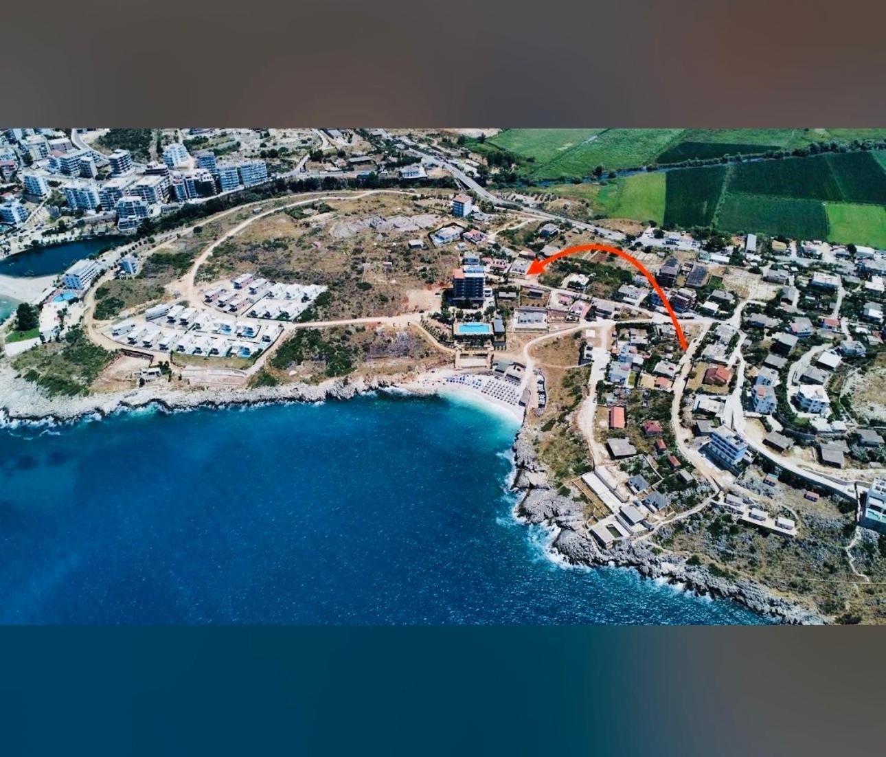 Teo Apartment Sarande Bagian luar foto